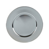 Decoris Plastic Deco Plate 33cm - Silver,